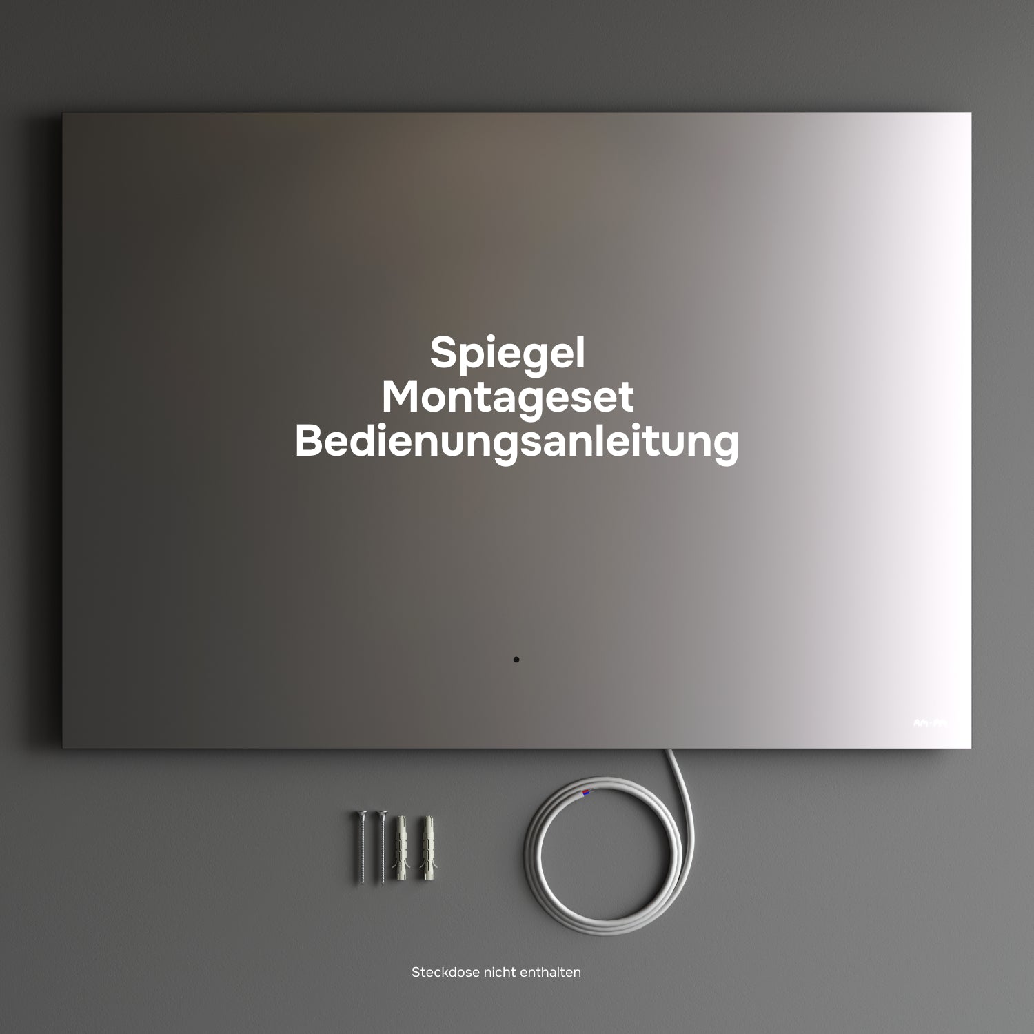 MTAMOX11001S Miroir LED 100 cm Hit-à intensité variable, sans contact, antibuée