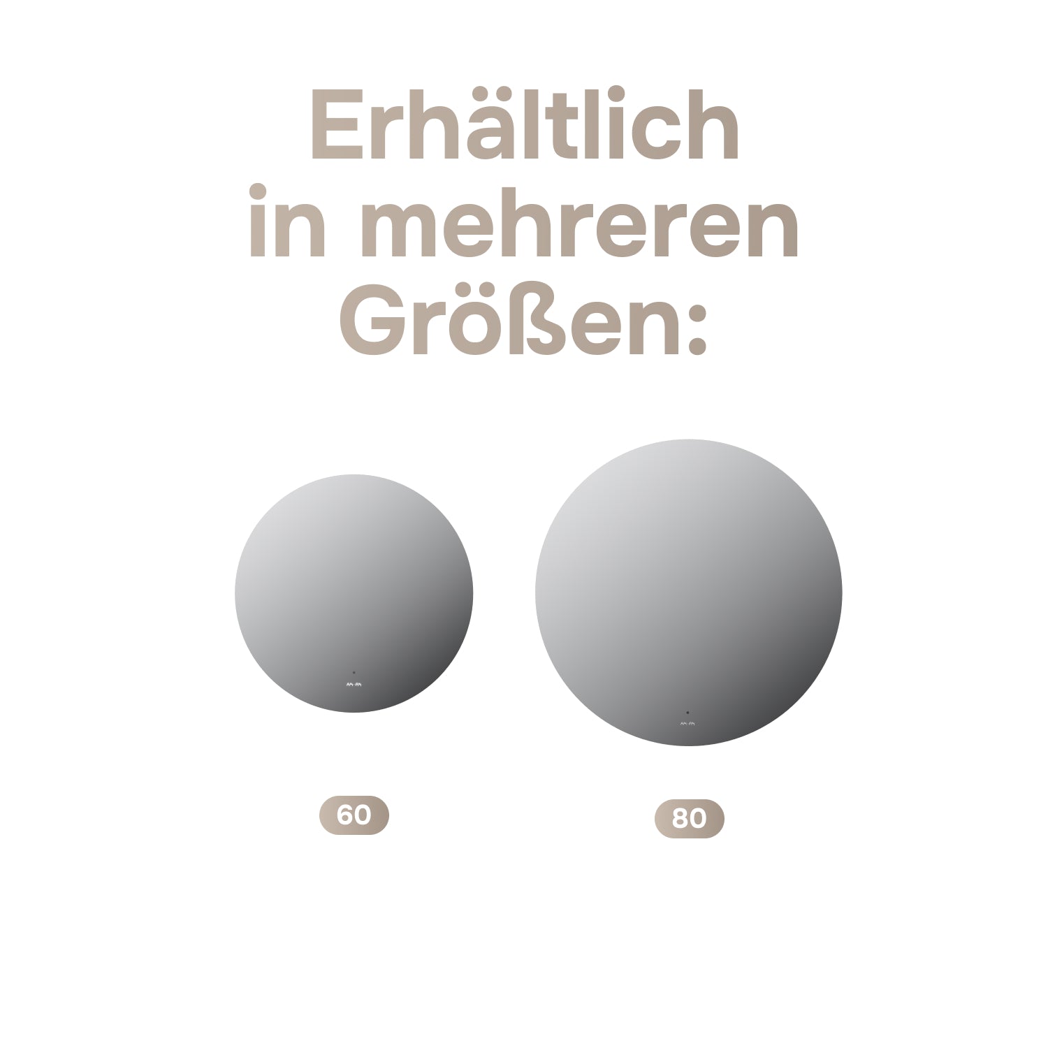 MTAMOX40601S Miroir LED 60 cm Hit-à intensité variable, sans contact, antibuée