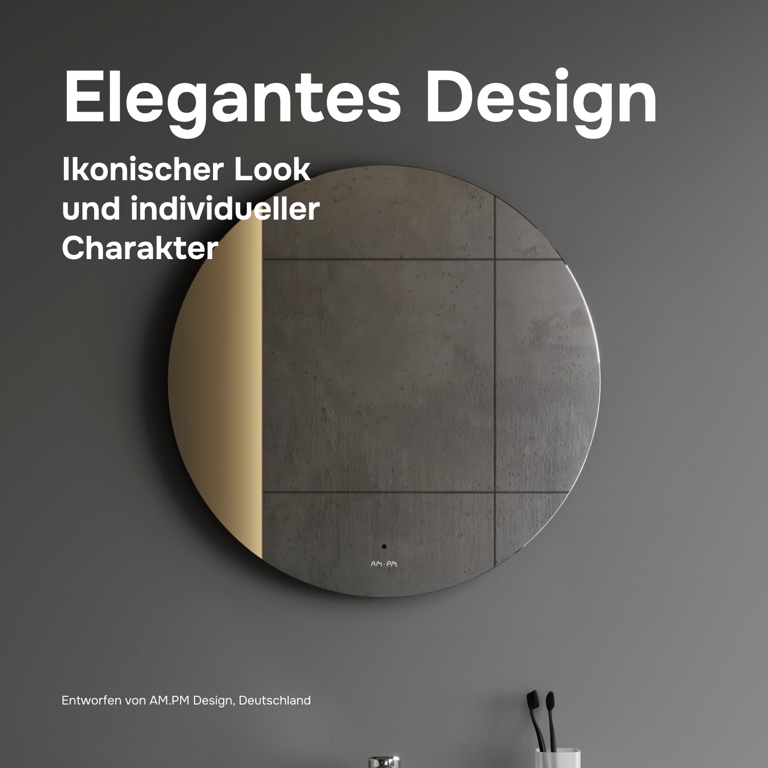 MTAMOX40601S Miroir LED 60 cm Hit-à intensité variable, sans contact, antibuée