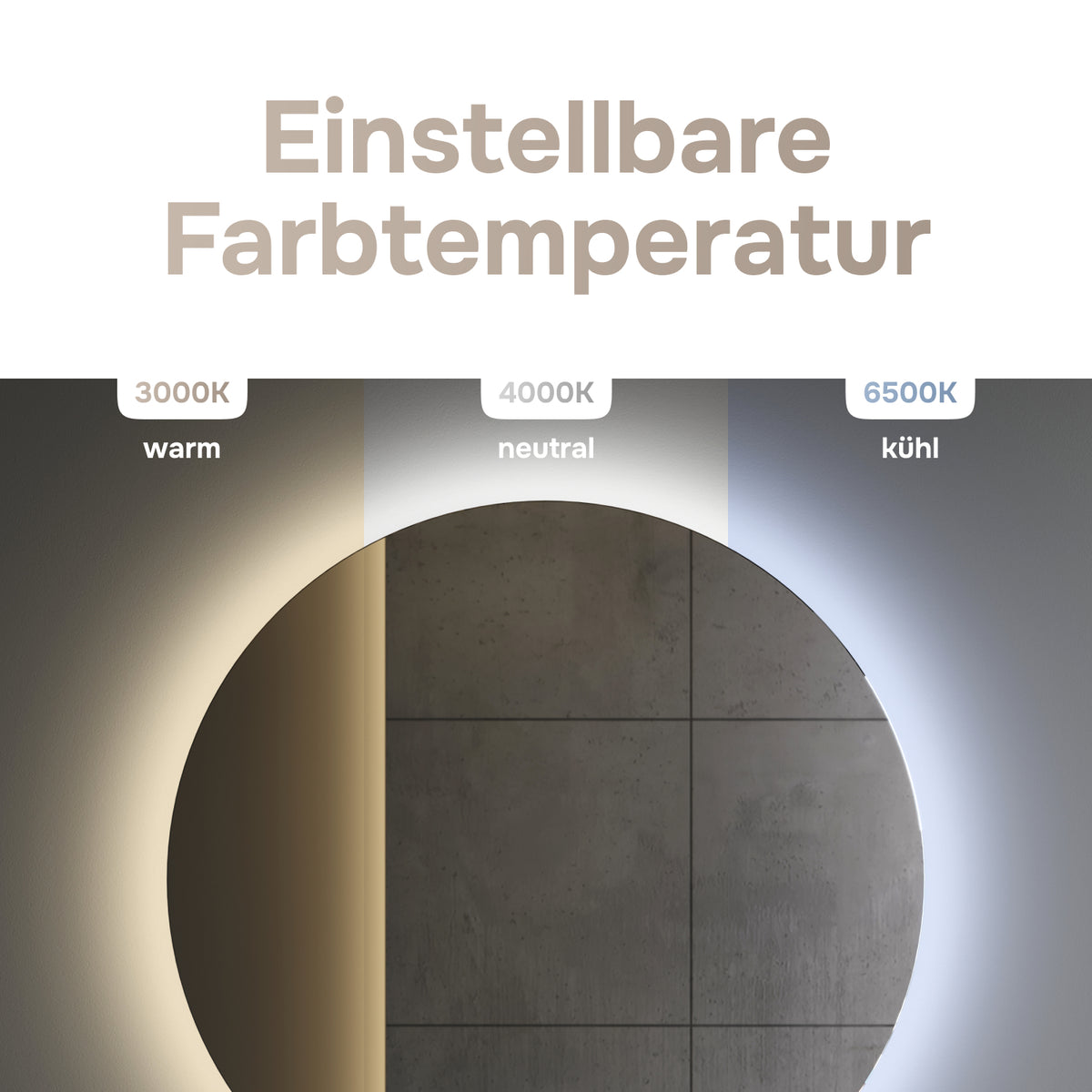 Miroir de salle de bain LED Hit 80 cm, intensité réglable, sans contact, antibuée–MTAMOX40801S