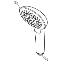 F0270A000 Duschkopf Spirit V2.0 Handbrause mit 3 Auslassmodi Duschbrause ampm-store.de